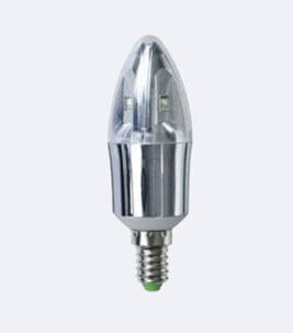 LED Candle Crystal E14 5W Silber
